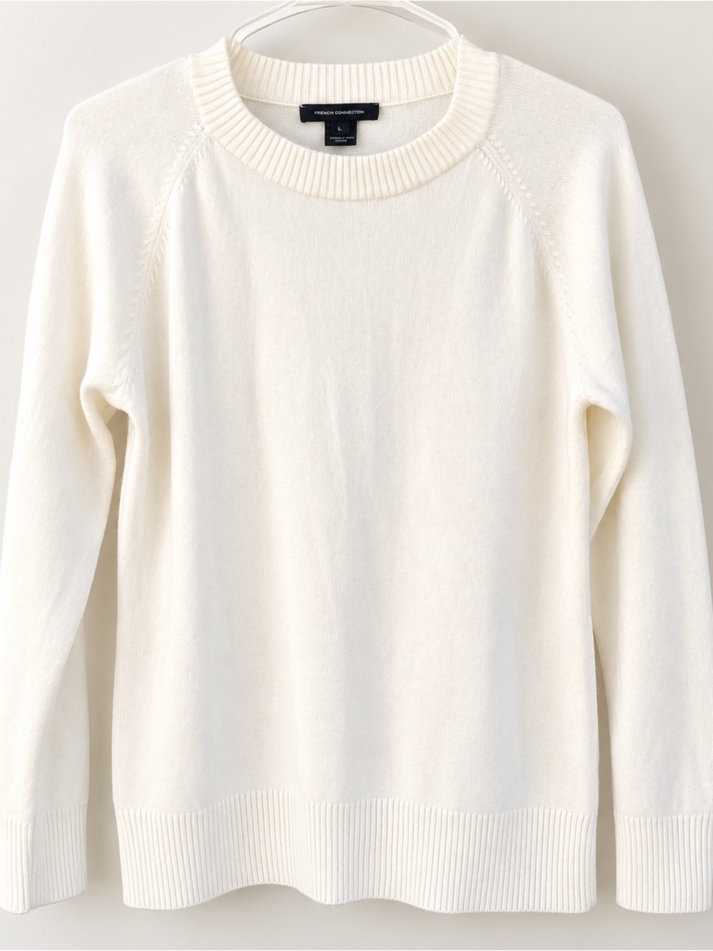 French Connection Off-White Crewneck Sweater